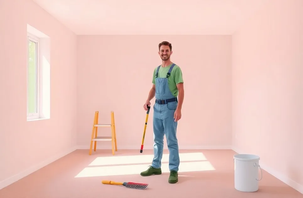 Intérieur rénové après travaux de peinture à Hérouville-Saint-Clair